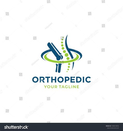 Orthopedic Health Logo Design Vector Template Stock Vector Royalty
