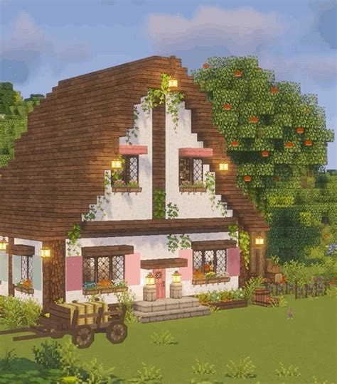 Cottagecore Minecraft  🍓🌿 Aesthetic Fairy Cottage 🍎 By Kelpie The