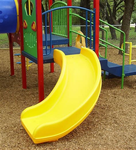 3 Ft Curved Slide Commercial Playground Equipment
