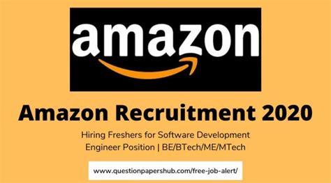 Amazon Hiring Freshers For Software Development Engineer Position In