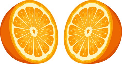 Delicious Orange Fruit Clipart Design Illustration 9391420 Png