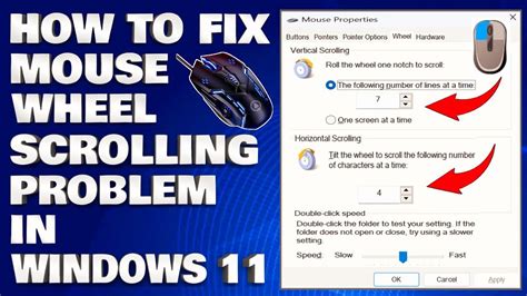 How To Fix Mouse Wheel Scrolling Problem In Windows 1110 Solution