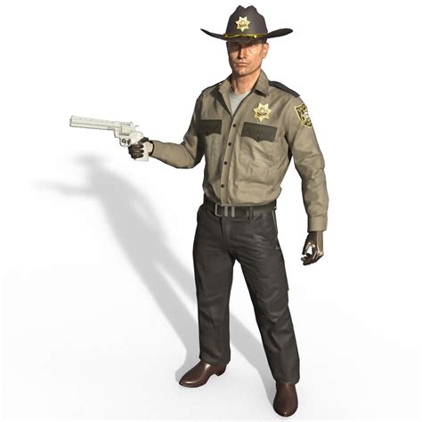 Sheriff 3d Model 99 Max Free3d