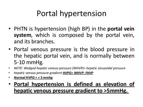 Understanding Portal Hypertension