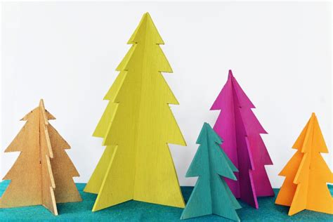 Diy Modern Wooden Christmas Trees