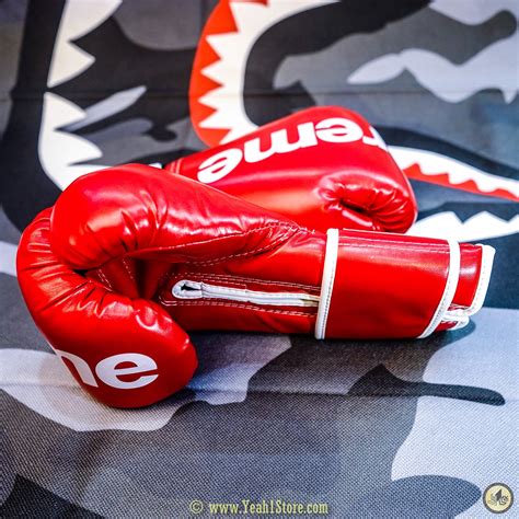 Supreme Everlast Boxing Gloves Red Găng Tay Boxing Supreme