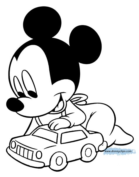 50 baby mickey mouse coloring pages to print and color. Pin em bAby