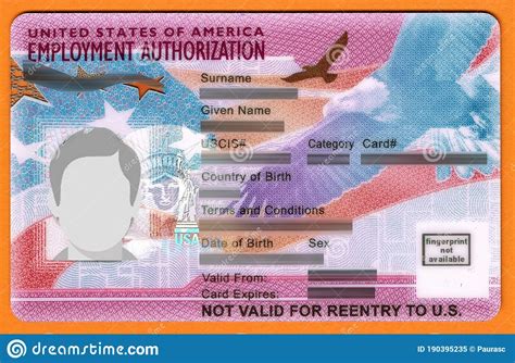 By britabroad2015, june 2, 2015 in working & traveling during us immigration. Employment Authorization EAD Card From USCIS Stock Image - Image of plastic, permit: 190395235