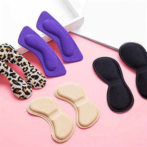Fashion 2pcs Practical Sticky Fabric Shoes Back Heel Inserts Insoles