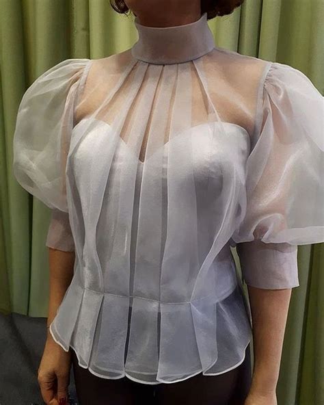 Id Es Looks Tenues Organza Fashion Fashion Outfits Organza Blouse