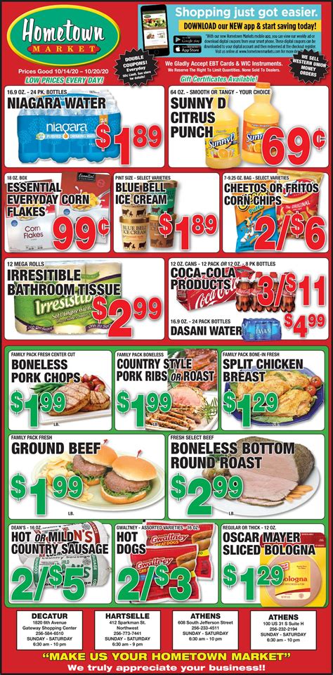 Discover this week's deals on groceries and goods at aldi. Hometown Market Current weekly ad 10/14 - 10/20/2020 ...