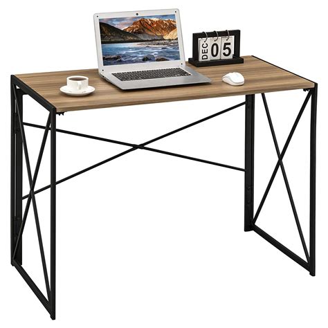 Coavas Computer Desk Writing Study Desk Folding Laptop Table For Home
