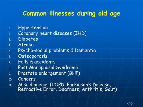 Ppt Health Issues Of The Elderly Powerpoint Presentation Free