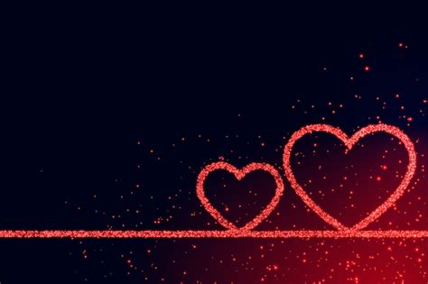 Corazones De Amor Fondo Romántico Para El Día De San Valentín Vector
