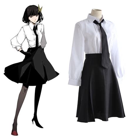 Outfits in animated films often lack detail to make things easier and quicker to produce. Anime Bungo Stray Dogs Detective Agency Member Akiko ...