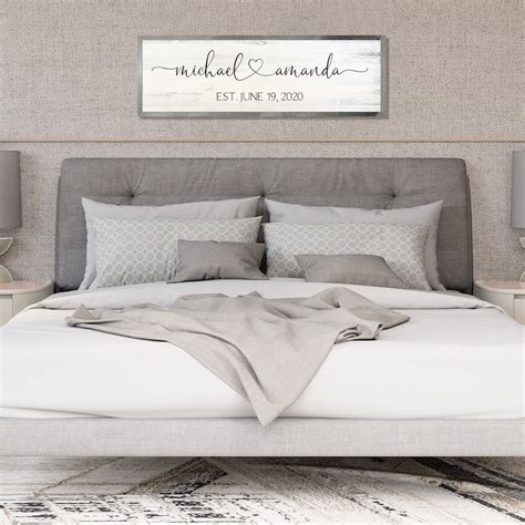 Master Bedroom Wall Decor Over The Bed Marriage Signs Bedroom Etsy