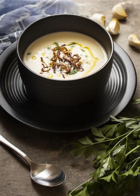 Creamy Cauliflower Blue Cheese Soup With Truffle Oil Just A Little
