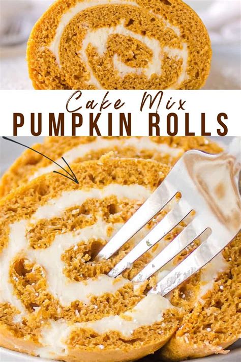 Cake Mix Pumpkin Roll Cake Roll Recipes Pumpkin Rolls Recipe