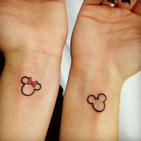 19 Adorable Disney Character Mickey And Minnie Mouse Tattoos Entertainmentmesh