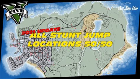 All Stunt Jump Locations 5050 Full Guide Tutorial Gta V Online