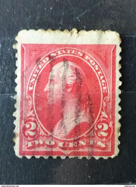 Rare 2 Two Cents Rose Usa Vintage Stamp Timbre For Sale On Delcampe