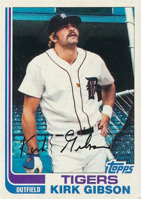 Detroit Tigers Topps Mlb Baseball Card Team Set Kirk Gibson