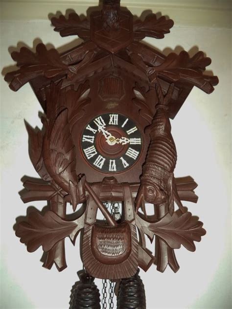 Sturdy Cuckoo Clock With 8 Day Movement Schatz Germany Approx 1950