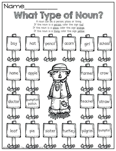 Free Printable Worksheets On Nouns And Verbs
