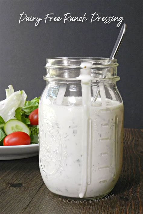 Homemade Dairy Free Ranch Dressing Cooking With Curls