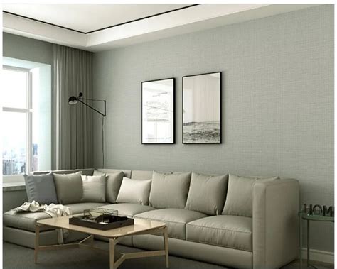 Beibehang Modern 3d Simple Gray Plain Wallpaper Pvc Solid Color