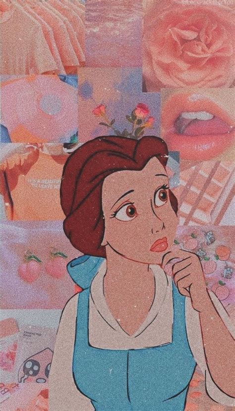Belle Wallpaper In 2021 Cute Cartoon Wallpapers Disney Phone