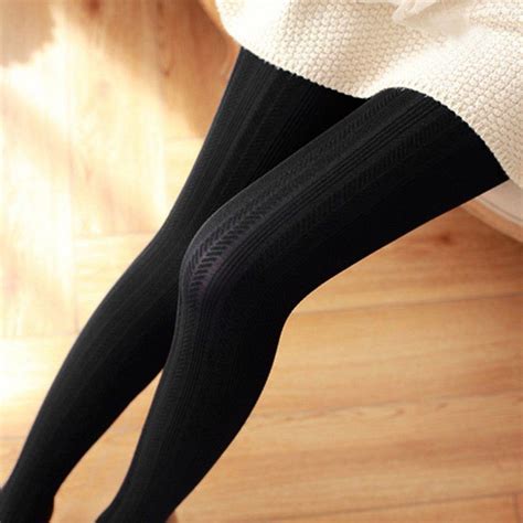 fashion womens thick tights knit winter pantyhose tights warm cotton stockings buy online at