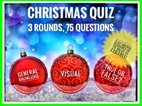 Christmas Christmas Quiz Teaching Resources