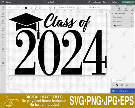 Senior Svg Class Of 2024 Svg 2024 Monogram Svg Seniors Etsy