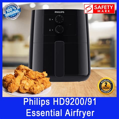 Philips Hd9200 Air Fryer Fry With Up To 90 Less Fat Safety Mark