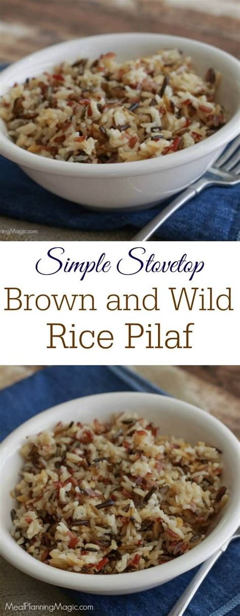 With Only Four Ingredients This Simple Stovetop Brown And Wild Rice