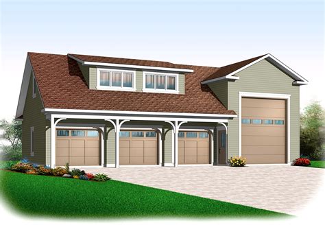 4 Car Rv Garage 21926dr Architectural Designs House Plans