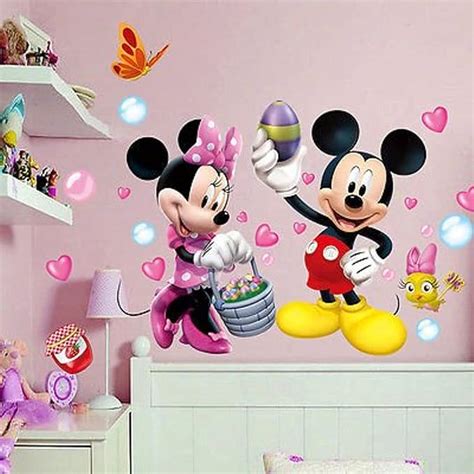 Mickey Minnie Mouse Wall Stickers Vinyl Decal Kids Nursery