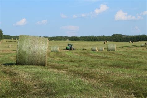 Farm Round Hay Bale Tractor Free Stock Photo Public Domain Pictures