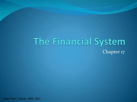 Ppt The Financial System Powerpoint Presentation Free Download Id