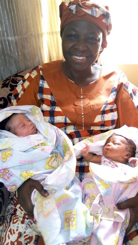 Photos Year Old Nigerian Woman Pastors Wife Gives Birth To Twins After Years Of