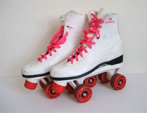 Vintage 80s Hot Pink And White Roller Derby Roller Skates Etsy