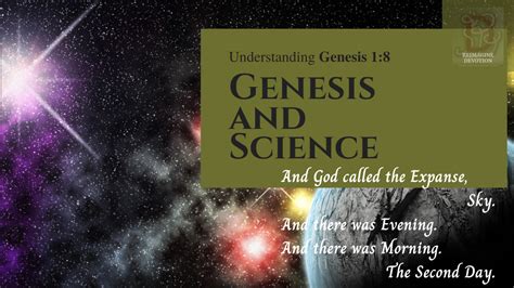 Genesis And Science Understanding Genesis Chapter 1 Verse 8