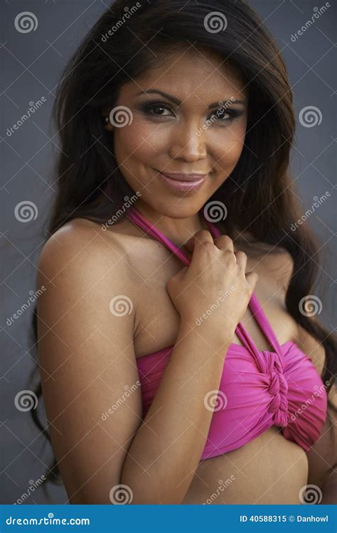 Latina Beauty In Bikini Stock Image Image Of Leisure