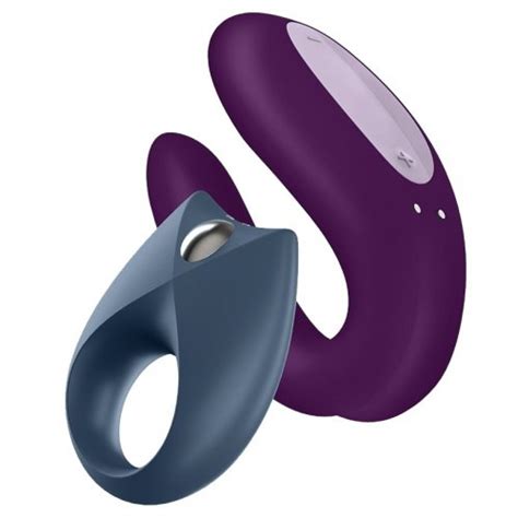 Satisfyer Double Joy Partner Vibe And Royal One Vibrating Cock Ring