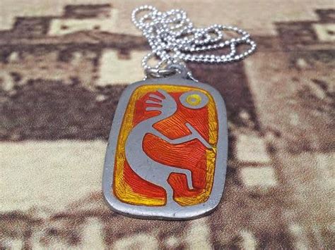 Kokopelli Jewelry Fertility Necklace Native American Art Cameo