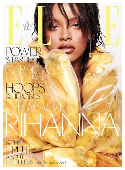 Rihanna Is Smashing On Three Covers For Elle Magazines Latest Issue Rihanna Cover Magazin