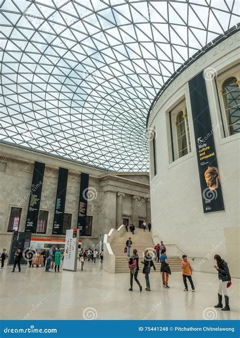 Great Court Of British Museum Editorial Stock Photo Image Of British