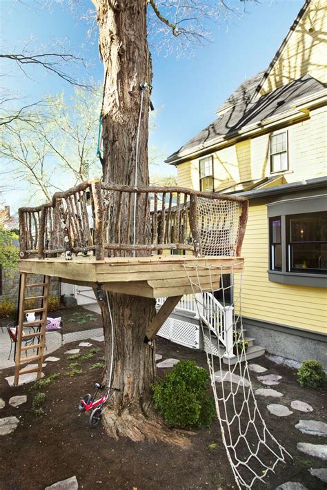 Tricky to do on paper. How to Build a DIY Treehouse | Tree house diy, Tree fort ...