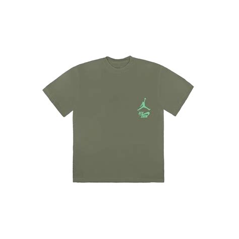 Travis Scott X Nike Jordan Cactus Jack Highest T Shirt Olive Restore